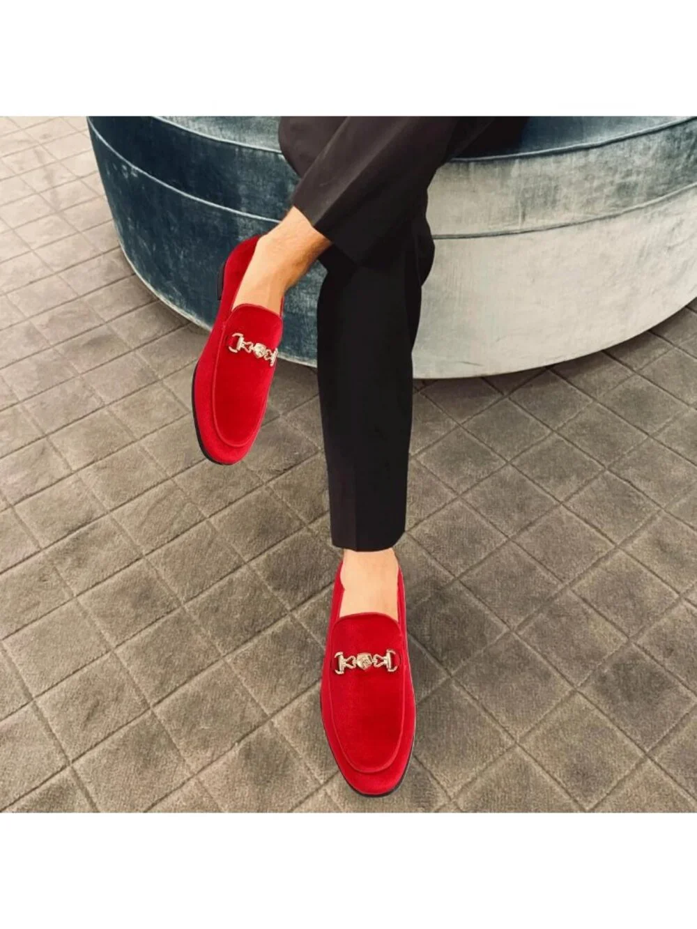 Stylish Velvet Slip-On Loafers for Men - Multiple Colors Available, Comfortable